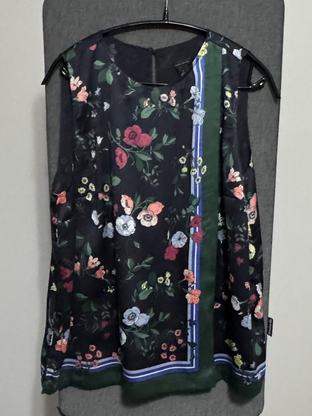 Ann Taylor Sleeveless Faux Wrap Top